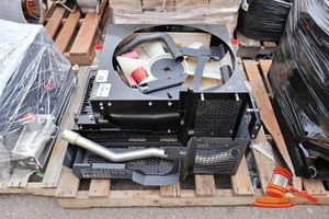 62 · 1 X CAT C7.1 ENGINE COOLER, FAN, BRACKETS AND TUBING ASSEMBLY, (POSS UNUSED), APPROX; 1.1M W X 650MM D X 470MM H, ON A PALLET