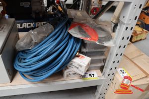 Bundle Of Assorted Items Including: Welding Hose, Nails, Dinse Adapters Etc