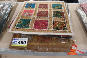 480 · APPROX 20 x ASSORTED SEQUIN CUSHION COVERS, 40 x 40cm