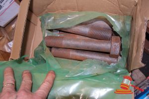 Approx 10 X Komatsu Bolts, P/N:4974631670, Approx; 170mm L (Poss Unused, Boxed) (S44#4974631670/C, Dr# 1774)