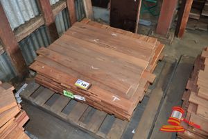 PACK OF JARRAH DECKING, FEATURE, 086 x 019, 108LM, 9.82M2 WITH 9.5mm GAP (PACK NO: 320026178) TRANSPORT DIMS PACK SIZE L900 x W520 x H450,