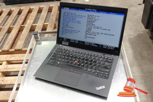 58 · LENOVO T480S, 14 INCH TOUCH NOTEBOOK, INTEL CORE i5 8250U 1.60GHZ, 8GB RAM, 256GB SSD / NO OS, SN: PC14S03H / AN:ITT27233, UNTESTED ( SOME MARKS / NO CHARGER )
