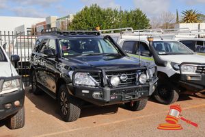2019 Nissan Patrol SUV Black, 4 x 4, Auto, 5.6L Petrol Reg #: Unlicensed ODO: 195,435 Kms Showing on Clock Eng #: VK56385852A VIN: JN1TANY62A0111580 Features: Air Conditioning, Power Steering, Bullbar, Spotlights, Snorkel, Roof Rack, Winch, Sidesteps, Towbar, Rear Drawers, Sunroof. (*Key # 243, WP#4927*) Condition: **Marks To Bullbar, Scratches/Chips Across Vehicle, General Wear & Tear On Leathers.** Panel: POOR, Paint: FAIR, Glass: FAIR, Tyres: FAIR, Dash: FAIR, Upholstery: FAIR, Floor: FAIR, O
