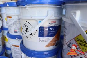 2x TUBS OF ECO-CHLOR DRY CHLORINE TABLET BACTERICIDE (GRANUALR), 10kg PER TUB