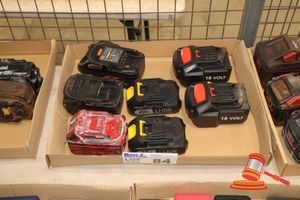 84 · 7 X ASSORTED BATTERIES INCLUDING AEG (2) AND UNBRANDED. UNTESTED