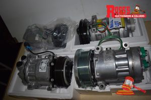 4 x Unused Assorted Makes of 24Volt Automotive Air Conditioning Compressors, Types Sanden U4071, ACTECmax 7H15 & 100-090, Seltec T915146C