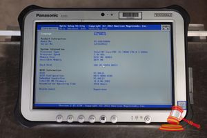 Panasonic Fz-G1 Toughpad, Intel Core I5 7300u 2.60ghz Cpu, 8gb Ram, 500gb Ssd / No Os, Heavy Screen Wear, 3910 Hours, Sn:1jtsc04412 / An:Itt33922, Untested ( No Charger / Some Marks)