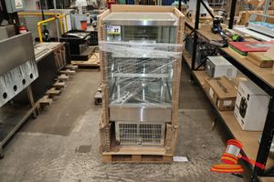 37 · COSSIGA COUNTER TOP (DROP IN) REFRIGERTATED CAKE DISPLAY, MODEL STGRF6, 600W, APPROX 600 x 650 x 1250mm, BOXED & UNUSED