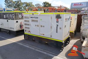 1 X Wd Power Diesel Generator, Model: Wdp33-3, Sn:1914070l03, Prime Power 30 Kva, Standby Power 33 Kva, 3 Phase, Perkins Engine, Leroy Somer Alternator, Untested Asset Gn825 Hours Unsighted (101032210, Po 81953729/6, Plant# 1000)