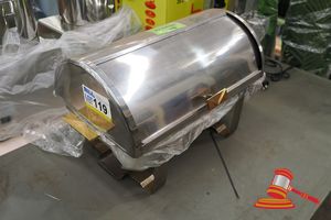 119 · STAINLESS STEEL ROLL TOP CHAFFER