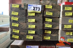 273 · 18x LENGTHS OF NON-STRUCTURAL, H4 TREATED PINE TIMBER, APPROX 120 x 45mm x 3m