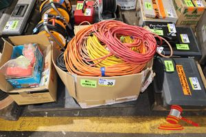 Approx 12 X Various 10 Amp And 15 Amp Extension Cords