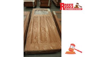 Timber Door With Panel (No Glass), Code: Ed 84, 2040 X 820 X 40mm