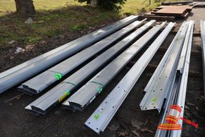 34 · 1 X PACK GALVANISED STEEL Z PURLINS APPROXIMATELY 150 X 1.5MM, 12 PCS 6.1M AND 1 PC 7.5M