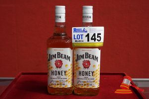 2 X JIM BEAM HONEY LIQUEUR, 1 LITRE