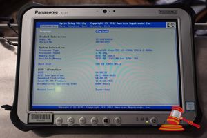 Panasonic Fz-G1 Toughpad, Intel Core I5 6300u 2.40ghz Cpu, 8gb Ram, 500gb Ssd / No Os, Heavy Screen Wear, 6800 Hours, Sn:8dtsa11745 / An:Itt23712, Untested ( No Charger / Some Marks)