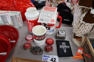 Bundle Of Coca-Cola Items Including: Yo-Yo'S, Cups, Wallet Etc