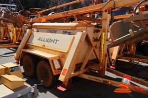 69 · ALLIGHT MS9K-10 LIGHTING TRAILER WHITE, TANDEM AXLE, DIESEL PERKINS ENGINE, UNLICENSED, VIN# 6JETRAMLTELU11245, ENG# GN65732-011800Y, 6x LED LIGHTS ON PIVOT STAND. (S44#RITM0612196), (DR#1033), (ASSET#17H4206)