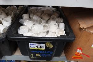 433 · TUB OF ASSORTED PVC MALE & FEMALE ADAPTERS