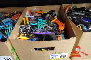 69 · BOX OF ASSORTED SURRENDERED ITEMS, NO INSPECTION