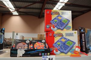 BUNDLE OF TOYS INCLUDING: 3x MAZE GAMES AND 1x CASE OF WABOBA WINGMANS, ALL UNOPENED