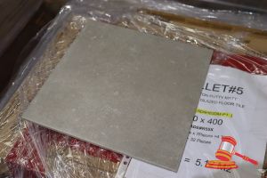 Pallet Of Kos Grey Matt Ceramic Glazed Floor Tiles, 300 X 300 X 7.8mm, 40 Boxes, 58.86m2 Total