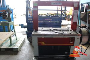 7 · 2009 TRANSPAC TP601D FULLY AUTOMATIC HIGH SPEED BOX STRAPPING MACHINE. 240V. APPROX 1400 X 610 X H1530MM. TABLE HEIGHT 810MM. MAX PACKAGE WEIGHT 100KG