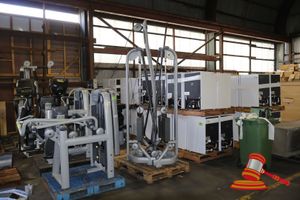 1 X Cable Crossover Machine, Dual Adjustable Pulley System, 65kg Weight Stacks, Approx 2.4m Height, Some Marks (Mounted On Pallet)