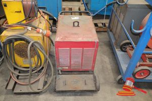 1 X Lincoln Electric Idealarc Welder, Model: Cv400-I, 50a/7v-400a/36v, 3 Phase, Untested, (Some Marks/Rust), Approx; 460mm W X 850mm D X 640mm H, On Trolley