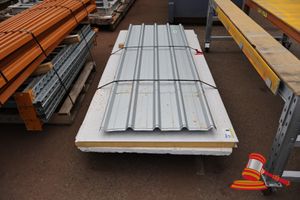 Qty of Coolroom Panels and Roof Sheeting 3 @ Approx 2400mm high x 1100mm x 50mm panels 5 @ New Roof Sheet Zincalume 2520mm long