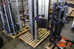 Cable Machine, Weight Stack To 380lbs/172.7kg, Part Of It Dissembled Approx; 1.4m W X 930mm D X 2.3m H, Some Marks, Damaged Cables , On A Pallet