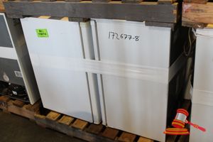 15 · 2 X WHIRLPOOL REFRIGERATOR, MODEL: WRO 12SW, 110L STORAGE, 0.71 KW/24H, 2 X BAR FRIDGES (BRAND UNKNOWN) APPROX 850MM H X 490MM W X 560MM D, ON A PALLET, SOME MARKS, UNTESTED