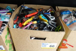 66 · BOX OF ASSORTED SURRENDERED ITEMS, NO INSPECTION