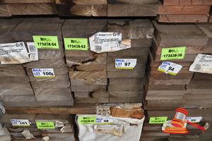 97 · JARRAH SKIP DRESSED, STD, 190mm x 45mm, 34LM, RANDOM LENGTHS, QTY 0.289M3 (L1700 x W400 x D500 TRANSPORT SIZE ONLY APPROX) (PACK# 2481294)
