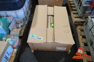127 · SKID PALLET WITH VARIOUS CAT PARTS INCLUDING, CAT SEAL ( P/N- 3144123 ), CAT CORE BEARING P/N- 4231989 APPROX 7, CAT MOTOR GEAR REAR AXLE, HYDRAULIC FAN P/N- 3228602, SEAL P/N- 137-5532 ( FXIE494194 )