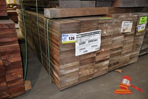 126 · JARRAH SKIP DRESSED, FEATURE, 145mm x 25mm, 86LM, RANDOM LENGTHS, QTY 0.398M3 (L2000 x W420 x D500 TRANSPORT SIZE ONLY APPROX) (PACK# 2455343)