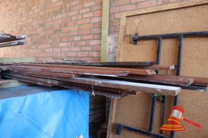 Bundle Of Recycled Jarrah Skirting, Approx 18 X 19mm, Various Lengths From 3000-5800mm