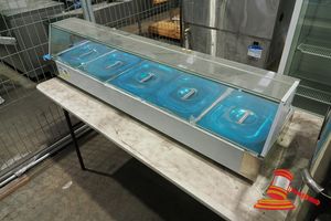 59 · 5 PAN ELECTRIC PAN BAIN MARIE WITH SNEEZE GUARD (UNUSED)