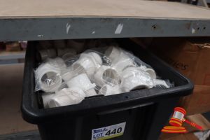 440 · TUB OF ASSORTED PVC MALE & FEMALE ADAPTERS