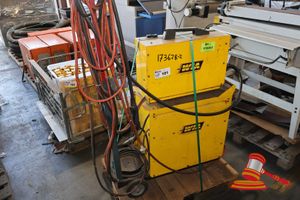101 · 1 X WELDING INDUSTRIES OF AUSTRALIA WELDMATIC 215S MIG WELDER WITH WIRE FEEDER, MODEL: WELDMATIC 215S, 240V, UNTESTED (SOME MARKS / STRAPPED TOGETHER ON PALLET) (REF;10, 170423-1, WL4756-69)