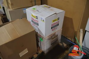 Assorted Service Parts And Filters In 2 Boxes, Material Number 20412872, Includes 500hr Service Kit Cat Buc114, Perma Classic Auto Lubricator, Seals, Fuel Filters, Breather Filters, Hydraulic Filters, Silencer, O-Rings, Seal Kits, Coolant Filter, Lube Fil