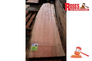 24 · JARRAH SLAB, L2635mm x W640mm x W630mm x W400mm x D-40mm, APPROX