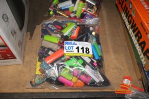 118 · BAG OF APPROX 100 X ASSORTED LIGHTERS