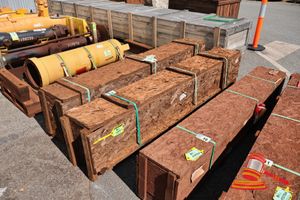 9 · 1 X CATERPILLAR SUPPORT ASSEMBLY, CAT P/N:421-9085, APPROX; 2.5M W X 340MM D X 400MM H, CRATED