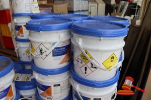 407 · 2x TUBS OF ECO-CHLOR DRY CHLORINE TABLET BACTERICIDE (GRANULAR), 10kgs PER TUB