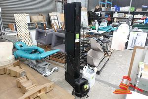 54 · 1 X ITAN PRO SPRAY TAN MACHINE, INCLUDES: SPRAY GUN, HOSE, SOLUTION CONTAINER, WITH 1 X TANNING ESSENTIALS TURBO TWISTER PORTABLE SPRAY TAN EXTRACTION UNIT, 230V-50HZ-58W APC, SN:15010630,APPROX;620MM W X 420MM D X 1.9M H, UNTESTED, SOME MARKS