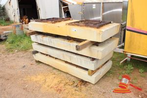 36 · 4 X CONCRETE BLOCKS WITH 2 X GRATES (700 X 700MM). OVERALL DIMENSIONS 2150 X 950 X 200MM