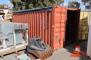 5 · 20ft OPEN TOP SEA CONTAINER - WOOD FLOORING, SOME DENTS, TYNE POCKETS * PICK UP BY APPOINTMENT ONLY* (ID- TTOU721291)