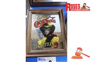 Vintage Framed Coca-Cola Mirror