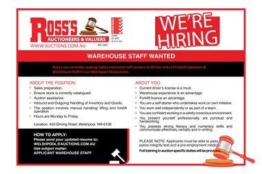 Ross hiring near sales me part time